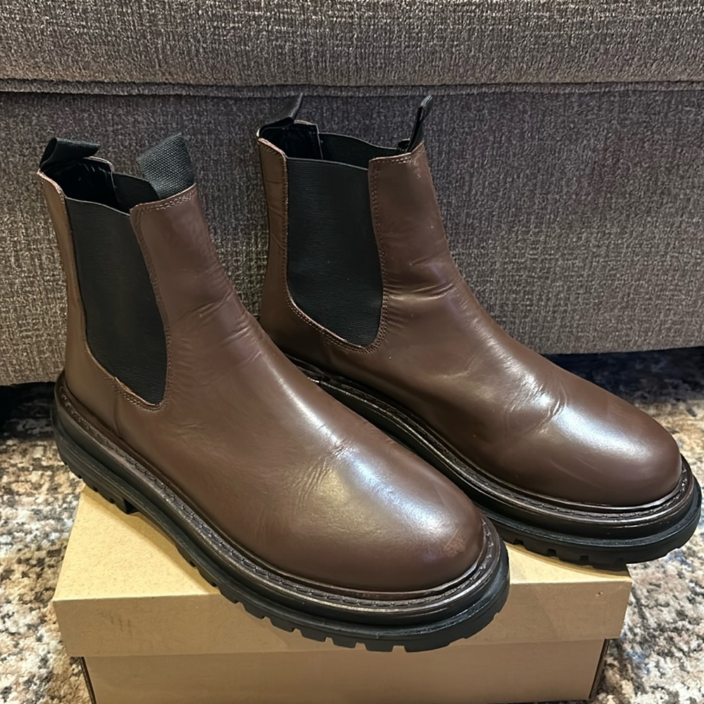 ASOS Chelsea Leather Boots - Women's Size 10